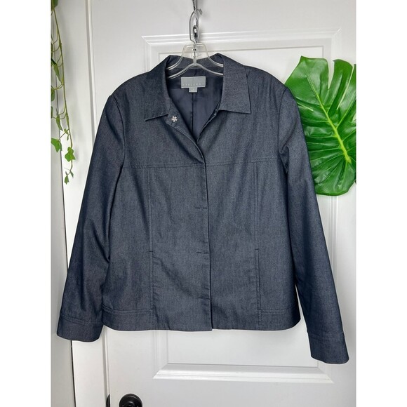 TALORA BLUE BLAZER JACKET SIZE 10 - Picture 1 of 7